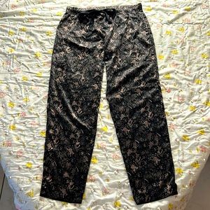 Lace look pajama bottoms